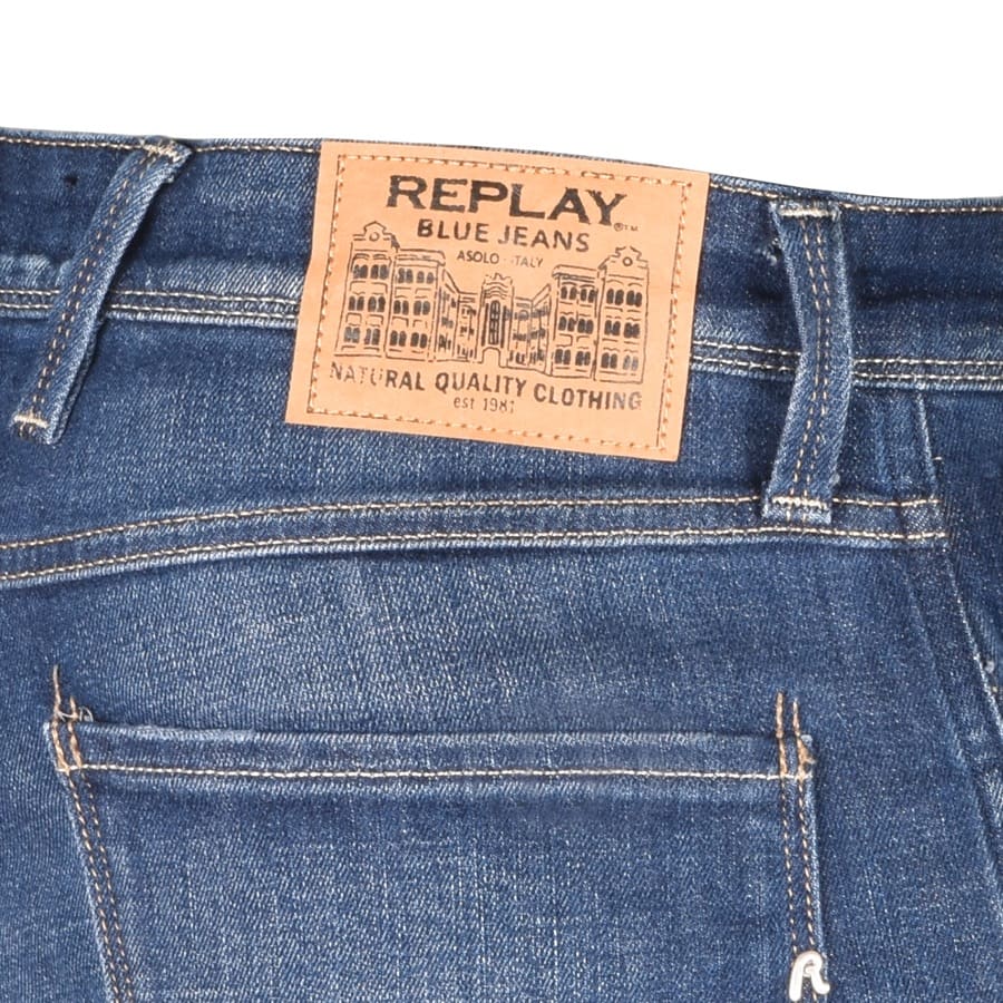 Alternative Image for ProductReplay Slim Fit Anbass Jeans Blue3